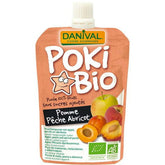 Apel - Persik - Puree Aprikot 100% Buah tanpa Tambahan Gula ORGANIK 90 g - DANIVAL